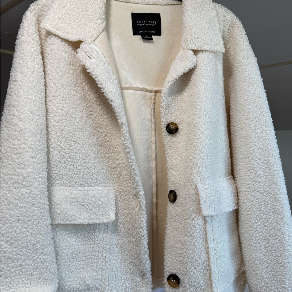 Sanctuary Cream Teddy Jacket